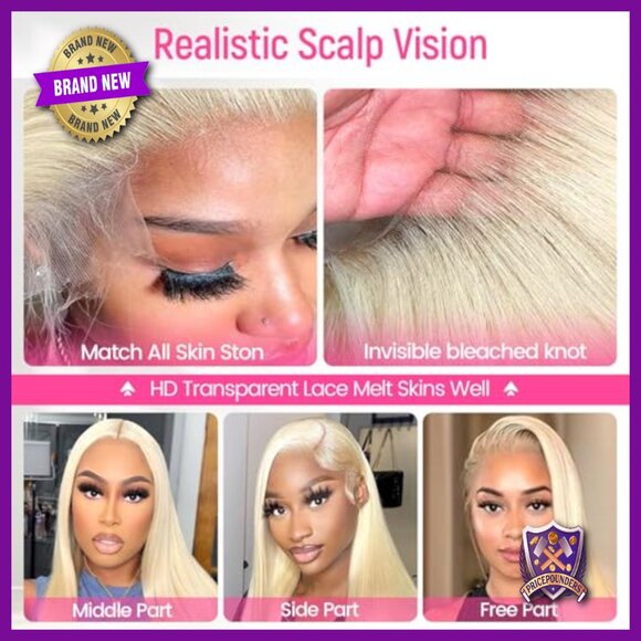 30 Inch Human Hair Lace Front Wig 200 Density 13x6 HD Lace Pre Plucked main image 4